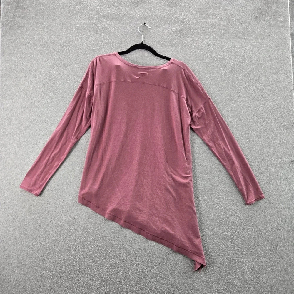 Lululemon Women Shirt 8 Pink To The Point Activewear Crew Neck READ